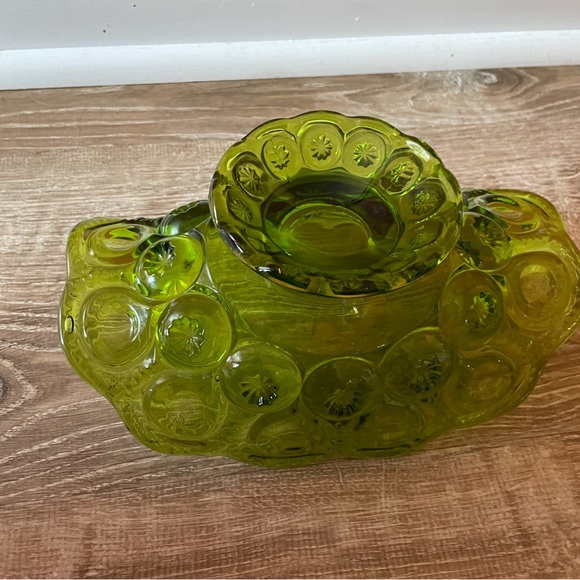 Vintage 1960’s L.E. Smith Glass Moon and Stars Banana Boat - Picture 3 of 15